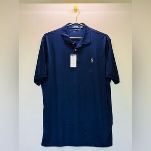 Polo by Ralph Lauren Men's Deep Blue Polo Shirt NEW